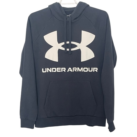Under Armour Other - 00413 -‎ Under Armour Hoodie Mens XL Big Logo Pullover Sweatshirt Black